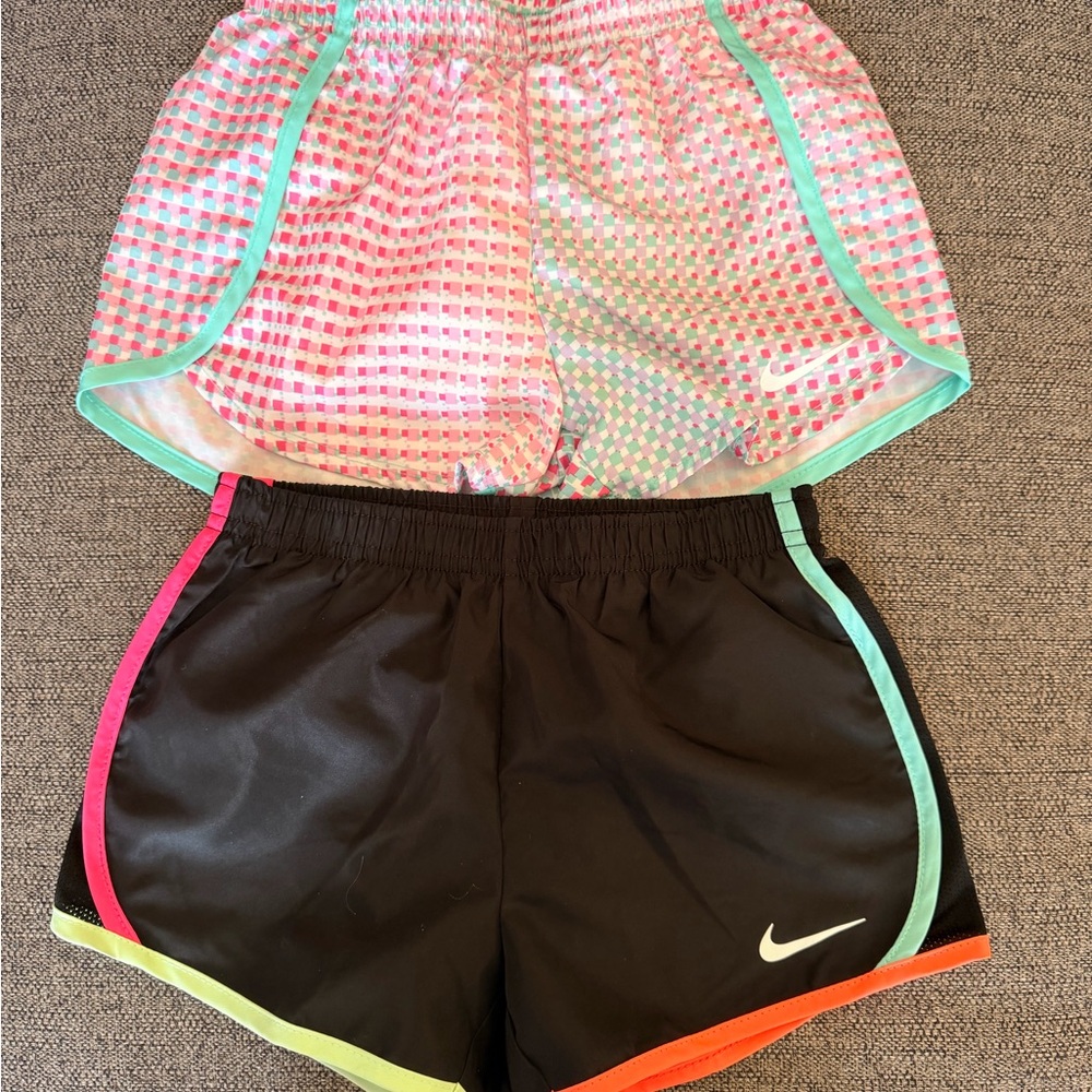Nike Pink and Black Dri-FIT Shorts Duo